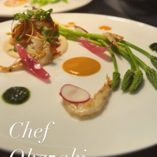 旬のアスパラソバージュと オマー…