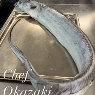 大阪市都島区の フレンチレストランです 太刀魚の美味しい季節…